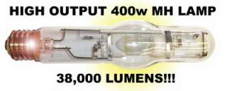 NEW 400 watt METAL HALIDE GROW LIGHT w 400w MH LAMP hps  