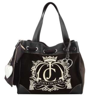 Juicy Couture Black Heart Daydreamer Handbag  Black  