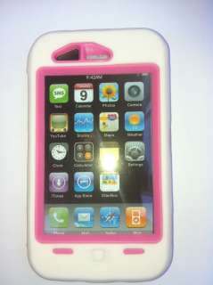 White pink OtterBox Defender Case For iPhone 3G 3GS no clip  