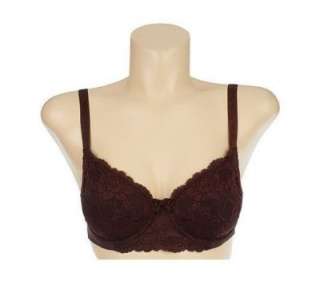 Barely Breezies Heartbreaker Embroidered Lace Bra  