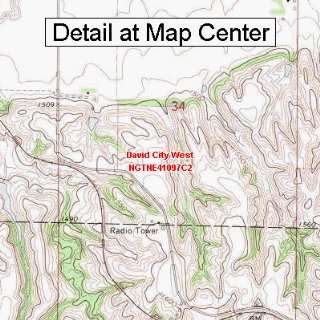   Quadrangle Map   David City West, Nebraska (Folded/Waterproof