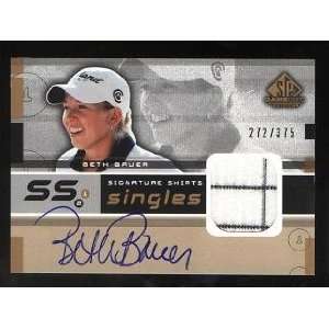  Beth Bauer Autograph 2003 Upper Deck SP Game Used Edition 