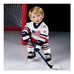  He Shoots He Scores Little Boy Doll Collectible All American Hockey 