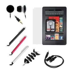 GTMax Clear Crystal LCD Screen Protector + 3.5mm Stereo Audio Splitter 