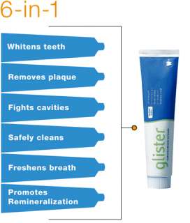 glister multi action toothpaste removes plaque discoloration from 