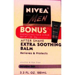 Nivea for Men After Shave Extra Soothing Balm, Sensitive Skin 3.3 Oz 