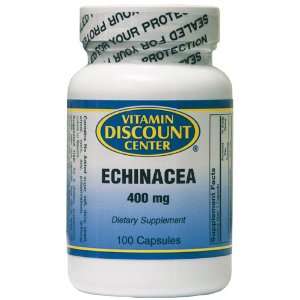  Echinacea 400 mg by Vitamin Discount Center 100 Capsules 