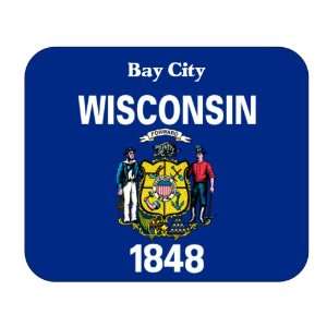    US State Flag   Bay City, Wisconsin (WI) Mouse Pad 