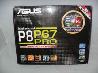 Asus P8P67 PRO REV 3.0 Motherboard   P67 B3 RevisionDIGI+ VRM  