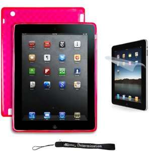 Durable Hot Pink Protective TPU Silicone Gel Skin Cover Case with Full 