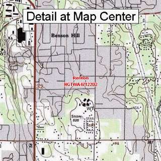   Map   Renton, Washington (Folded/Waterproof)