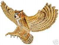 GREAT HORNED OWL; toy/replica/bird NEW Safari Ltd  