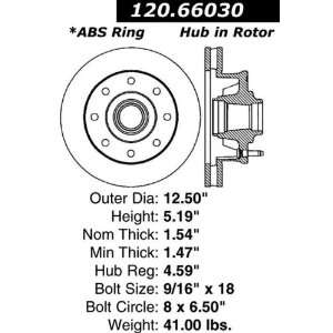  Centric Parts, Inc. 120.66030 Front Disc Brake Rotor Automotive