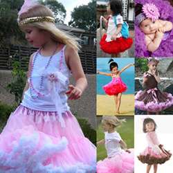   Dancewear Cute Chiffon Tutu Full Pettiskirt Princess Skirt 3 6Y  