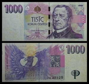 Czech Republic P New 2008 1000 Korun (Gem UNC)  