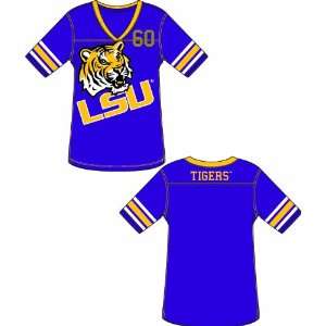  LSU Tigers Louisiana State Womens Jersey T Shirt With 