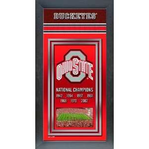  Ohio State Framed National Championship Banner Sports 