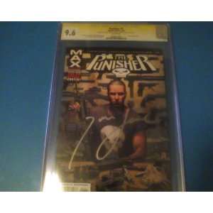  Punisher #1 SS Cgc 9.6 Signed By Thomas Jane White Pages 