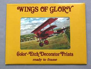   Jim Deneen Wings of Glory WWI Fighter Planes Color Foil Etch Print Set