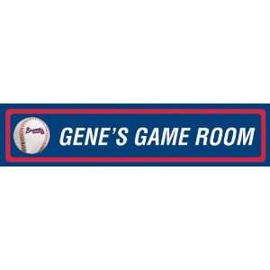  Atlanta Braves Personalized Room Sign