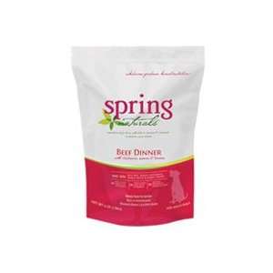  Spring Naturals Beef Dinner Dry Dog Food 4 lb bag Pet 