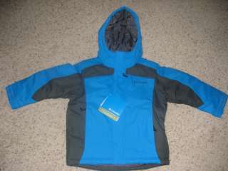 New Boys COLUMBIA Edge Rider Jacket Winter Coat Blue Size 4 5 6 7 $90 