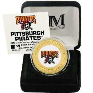 Pittsburgh Pirates 24Kt Gold and Team Color Mint Coin  