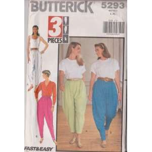 Misses Pants Butterick Sewing Pattern 5293 (Size16 22 
