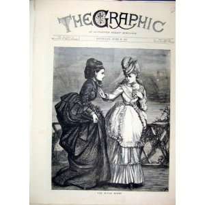 1871 River Blues Woman Beautiful Dresses Talking Print  