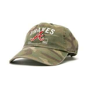  Atlanta Braves Trooper Youth Adjustable Cap   Camo 