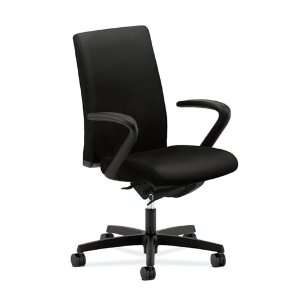 Ignition Mid Back Work Chair, Fixed C Arms, Fully Upholstered, Synchro 