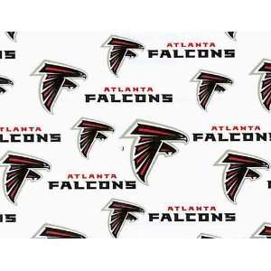  Cotton NFL Atlanta Falcons Football Print Cotton Fabric By 