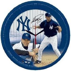    MLB Alex Rodriguez Yankees Logo Wall Clock