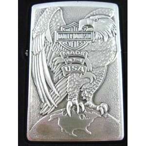  Official Harley Davidson Made In USA Eagle Zippo Lighter 