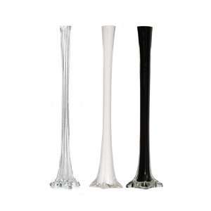    CASE OF 12 28 Clear Glass Eiffel Tower Vases