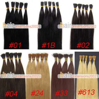    tipped Straight 100%Human Hair Extensions 100s,in 6 colors 0.5g/s