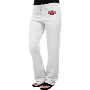 NCAA Arkansas State Red Wolves Ladies White Logo Applique Sweatpant 