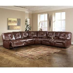  Famous Collection  Brown Reclining Sectional