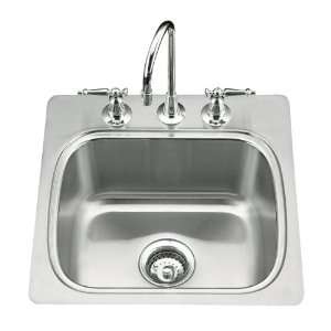   Sink with Three Hole Faucet Punching, Not Applicable