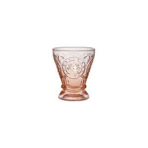  Vintage Pink Glass Votive Holder (fluted design)