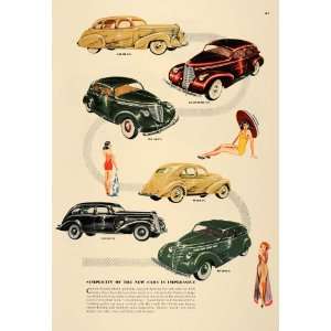  1938 Article Car Enthusiast Sakhnoffsky Pinup & Car Art 