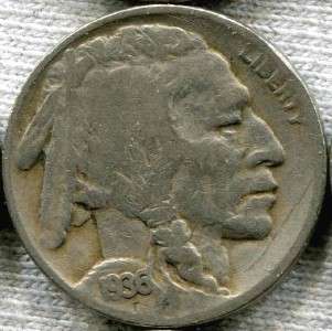 1936 PDS ★★★ FINE to VF BUFFALO INDIAN HEAD NICKELS ★★★ AS 