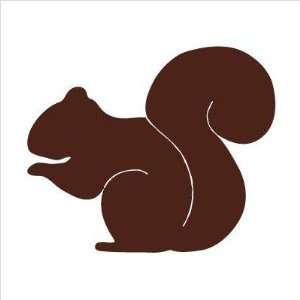   Squirrel Stretched Wall Art Size 28 x 28, Color Brown Home
