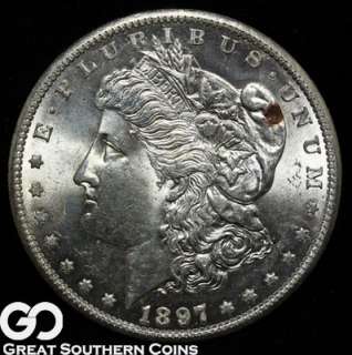 1897 S Morgan Silver Dollar SOLID GEM BU++ ** LUSTROUS BEAUTY 
