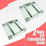   Digital Bath Bathroom Glass Weight Scale Body Fat Fitness LCD Watcher
