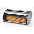 Prime Pacific Brushed Stainless Steel Roll Top Bread Box Bin