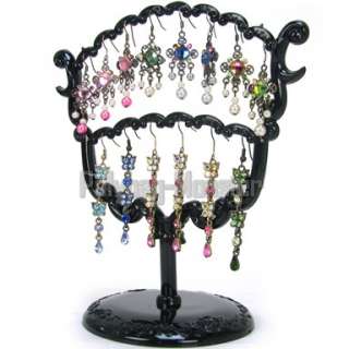 Black Victorian 28 Earring Holder Stand Jewelry Display  