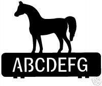 custom ARABIAN HORSE mailbox topper house address sign  