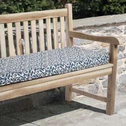 Isabella Acrylic Verti Blue Outdoor Bench Cushion  