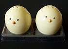 Ceramic Easter Salt & Pepper Shaker Set * Light Yellow Chicks * NEW